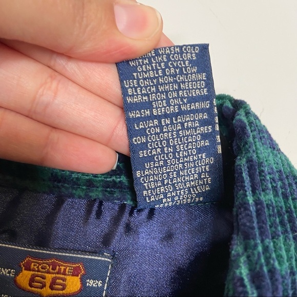 NWT Route 66‎ green corduroy button down Sz 7/8 - Picture 6 of 7